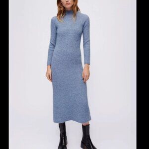 Maje High collar mohair dress